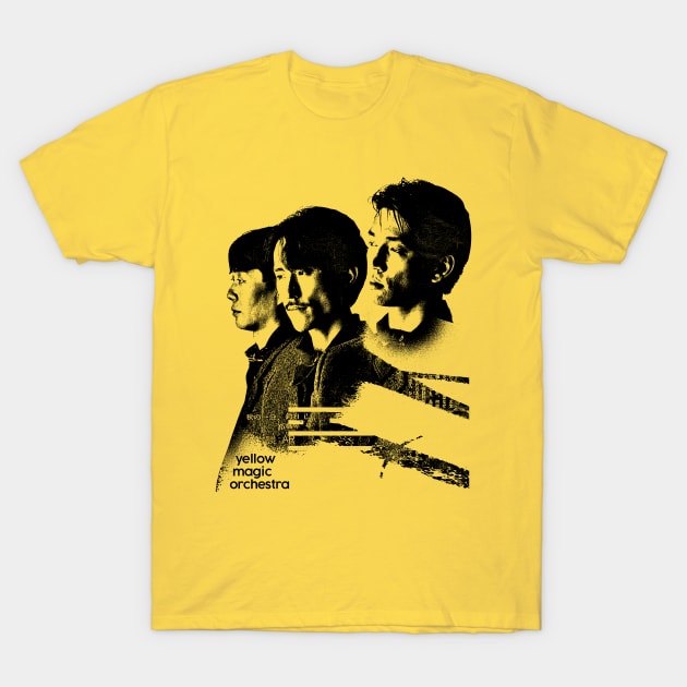 Yellow Magic Orchestra - -  Original Glitch Style Fan Art Design T-Shirt by unknown_pleasures